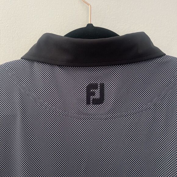 Footjoy Men's XL FJ Golf Polo Short Sleeve Shirts Lot Of 2 Blue & Gray - Picture 6 of 16